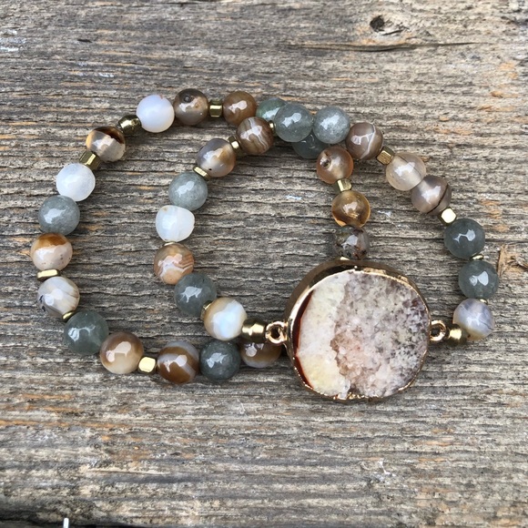 Jewelry - Crystal Beaded Boho Stretch Bracelet Stack Jewelry - Crystal Beaded Boho Stretch Bracelet Stack